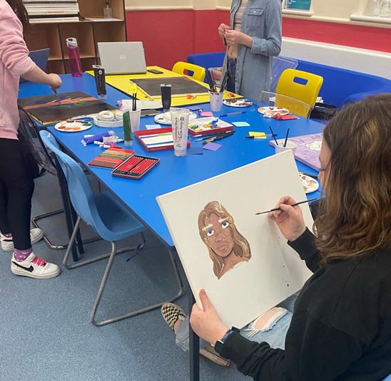 Art projects at Bolton Lads & Girls Club