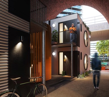 Funky living pods